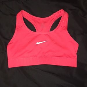 Nike red sports bra